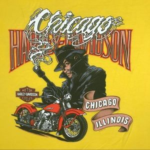Vintage HARLEY DAVIDSON Chicago Illinois Size XL